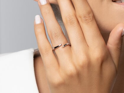 Ring Flow in Silber