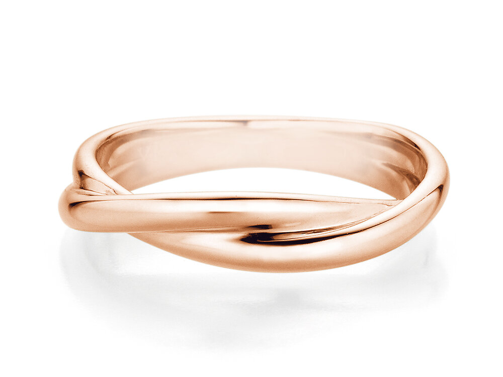 Ring Forever Us in 9K Roségold poliert