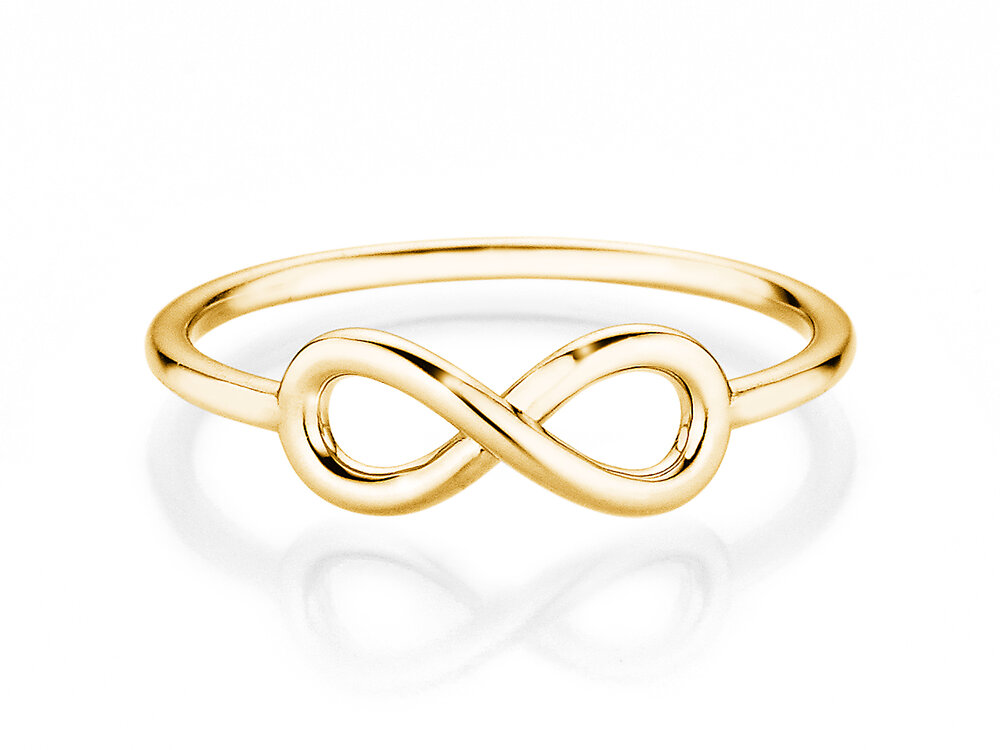 Ring Infinity Air in 14K Gelbgold poliert
