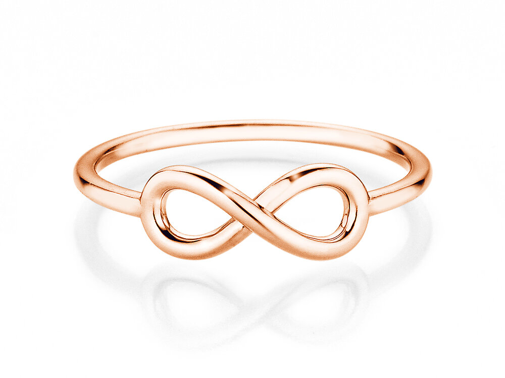 Ring Infinity Air in 14K Roségold poliert