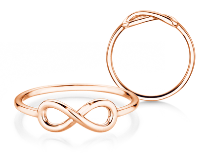 Ring Infinity Air in 9K Roségold poliert