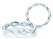 Ring Infinity Curve in Silber
