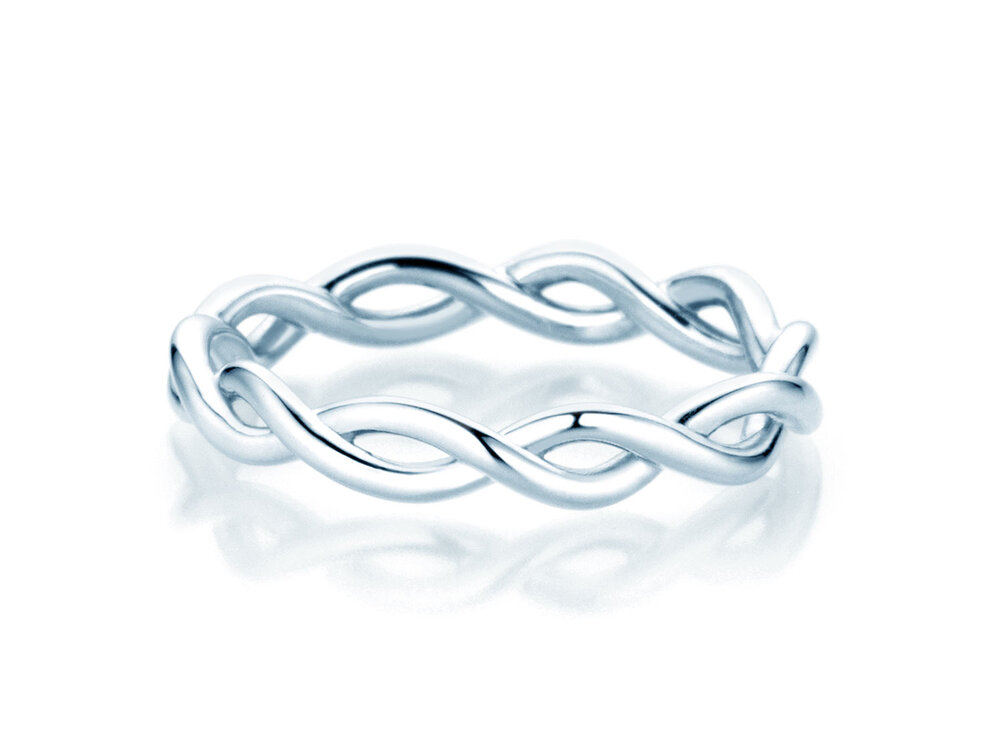 Ring Infinity Curve in Silber 925/- poliert