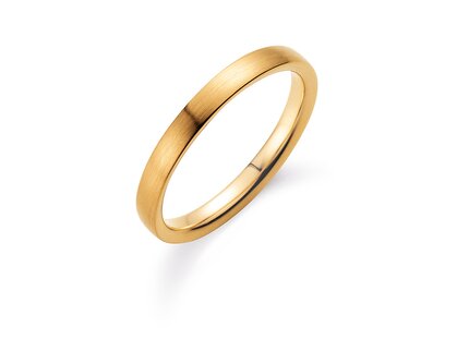 Ring Infinity 3mm in 9K Gelbgold matt
