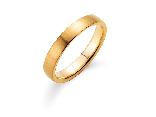 Ring Infinity 4mm in 9K Gelbgold matt