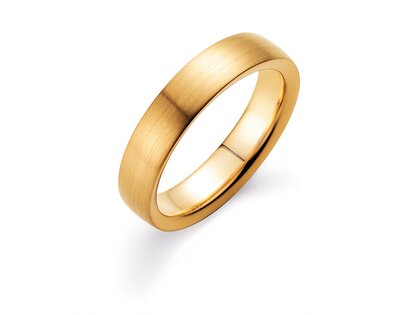 Ring Infinity 5mm in 9K Gelbgold matt