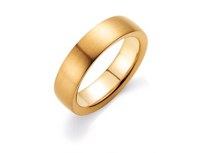 Ring Infinity 5,5mm in 9K Gelbgold matt