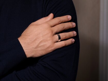 Ring Infinity 7mm in Silber 925/- matt