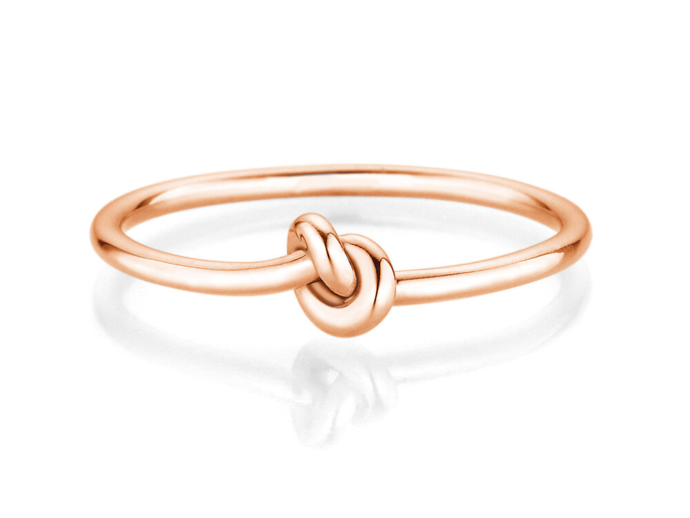 Ring The Knot in 14K Roségold poliert