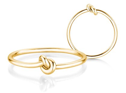 Ring The Knot in 9K Gelbgold poliert