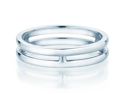 Ring Link in Silber