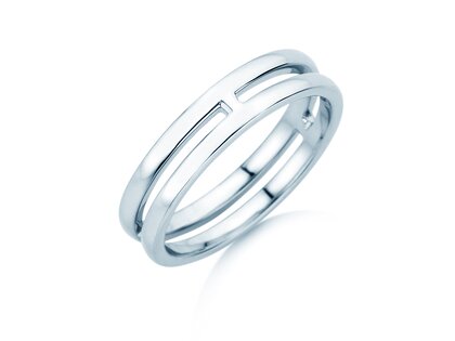 Ring Link in Silber