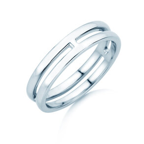 Ring Link in Silber