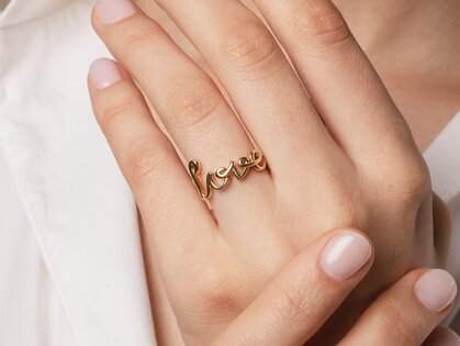 Ring Love Clean in Silber