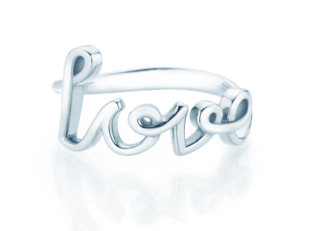 Ring Love Clean in Platin 950/- poliert