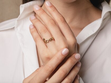 Ring Love Clean in Silber