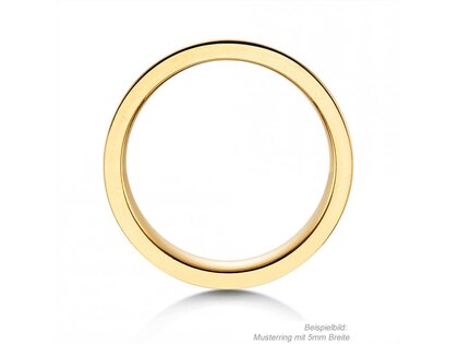 Ring Modern 3mm in 9K Gelbgold matt