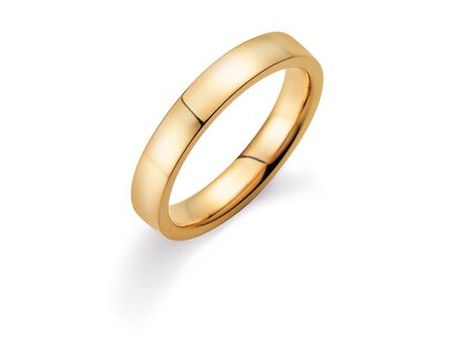 Ring Modern 4mm in 9K Gelbgold poliert