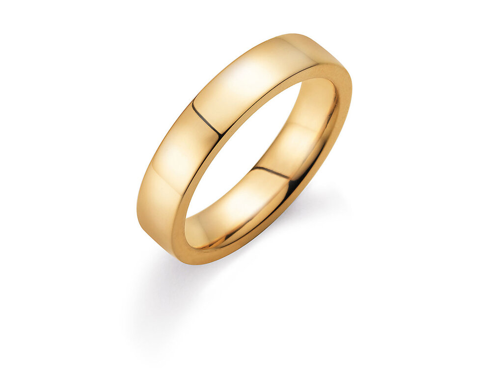 Ring Modern 5mm in 18K Gelbgold poliert