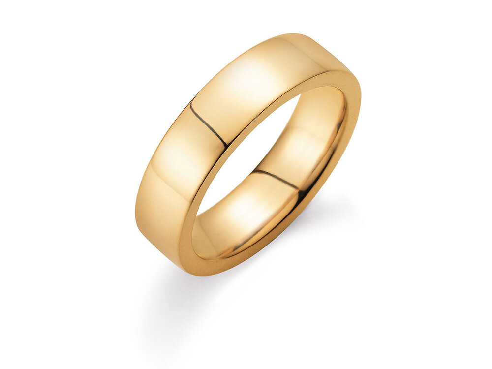 Ring Modern 6mm in 18K Gelbgold poliert