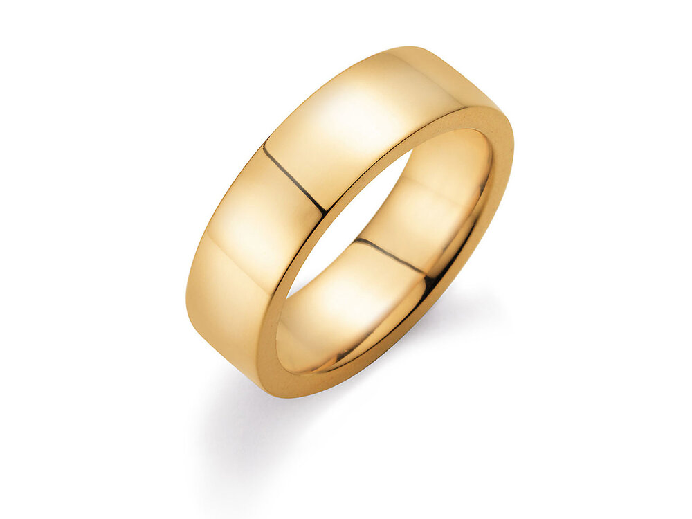 Ring Modern 6,5mm in 9K Gelbgold poliert