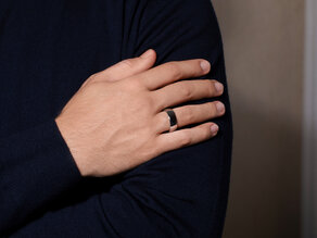 Ring Modern 8mm in Silber 925/- matt