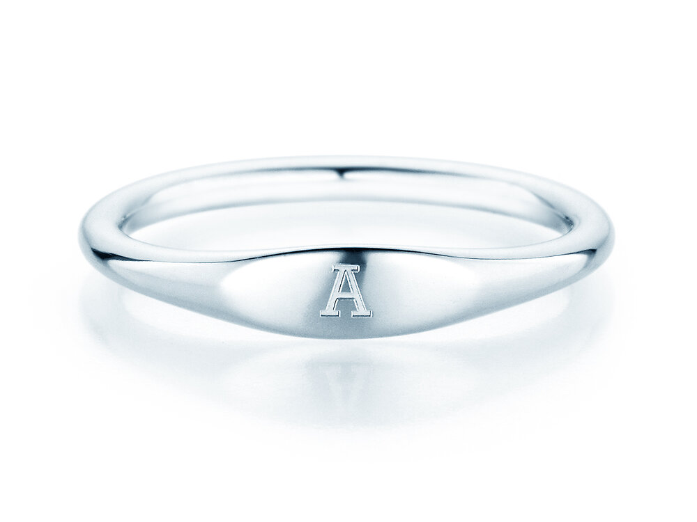 Ring Signet in Silber 925/- poliert