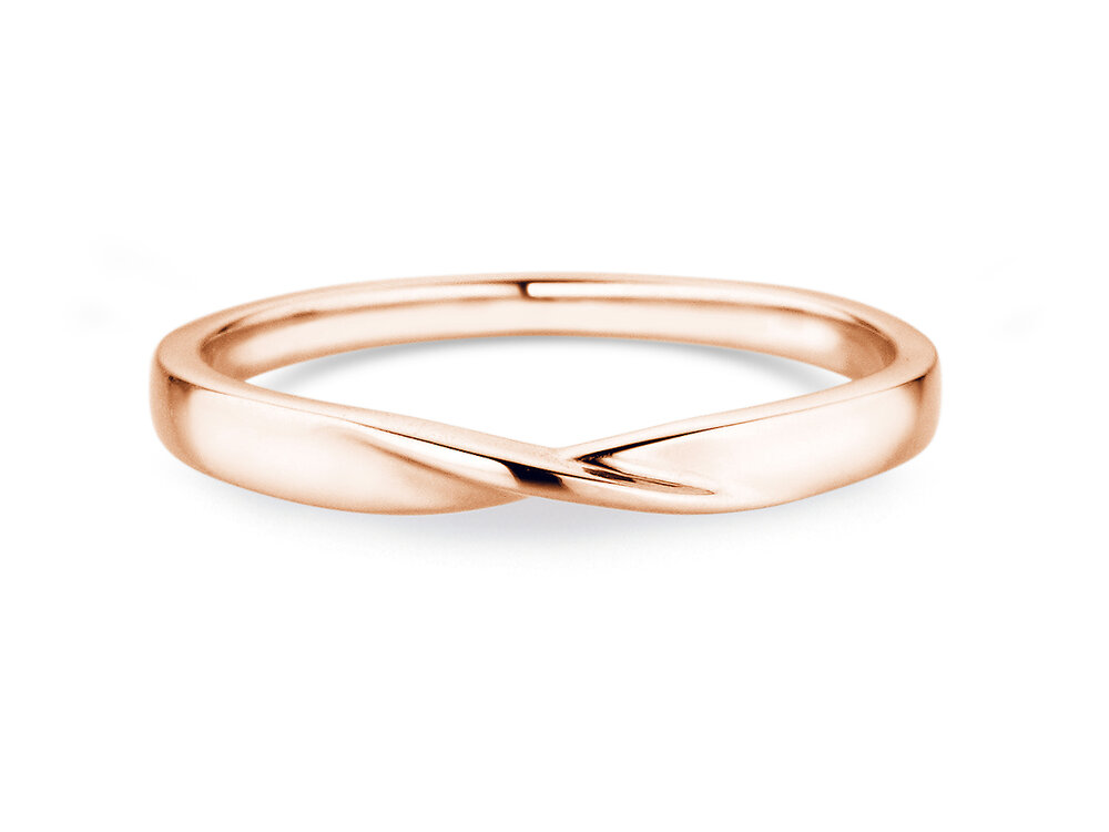 Ring Spin 2,5mm in 18K Roségold poliert