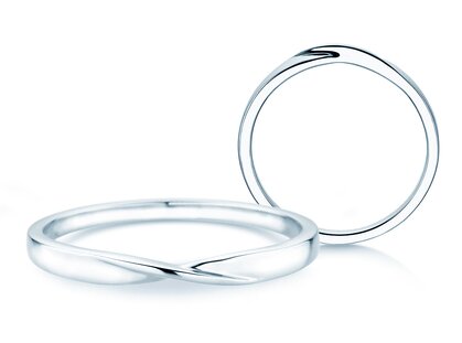 Ring Spin 2,2mm in 14K Weißgold poliert