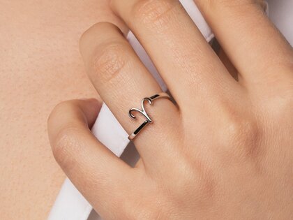 Ring Sternzeichen Widder in Silber