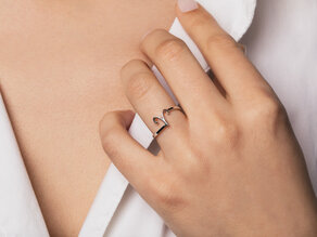 Ring Sternzeichen Widder in Silber
