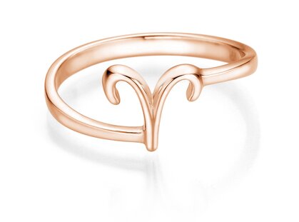 Ring Sternzeichen Widder in 14K Roségold