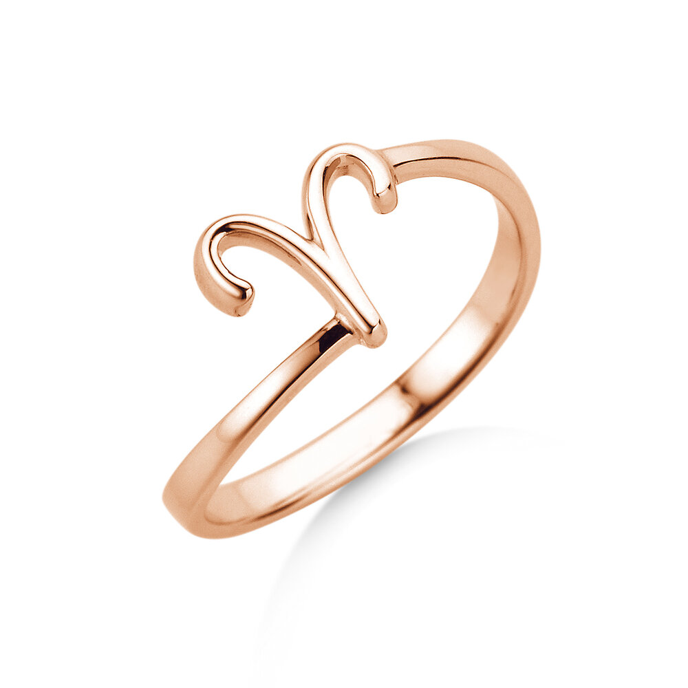 Ring Sternzeichen Widder in 14K Roségold