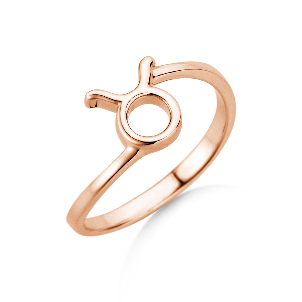 Ring Sternzeichen Stier in 14K Roségold