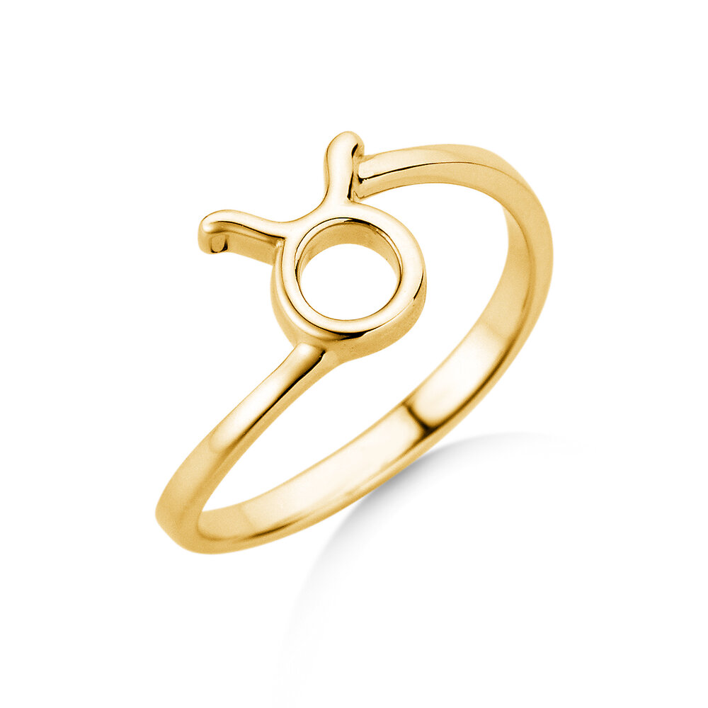 Ring Sternzeichen Stier in 18K Gelbgold