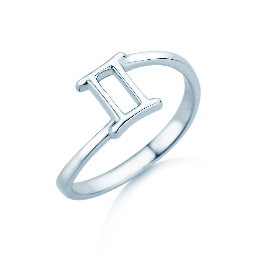 Ring Sternzeichen Zwillinge in Silber 925/-