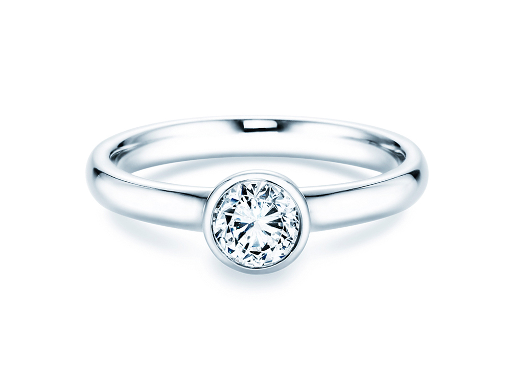 Solitärring Eternal in 9K Weißgold mit Diamant 0,75ct