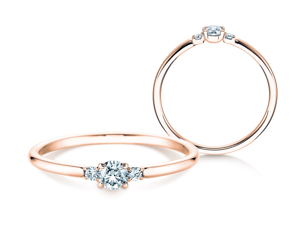 Ring Vivid Petite Diamond in Roségold