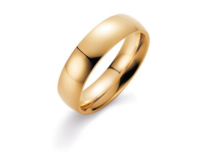 Eheringe 2Souls in 14K Gelbgold mit Diamanten 0,09ct G/SI