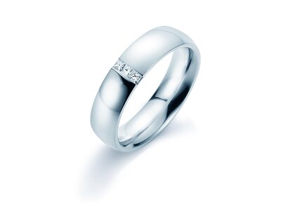 Eheringe 2Souls in Platin 950/- mit Diamanten 0,09ct G/SI