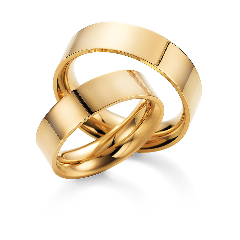 Eheringe Attraction in 14K Gelbgold poliert