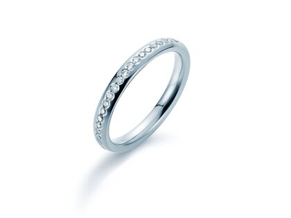 Eheringe Destiny in Platin 950/- mit Diamanten 0,28ct G/SI