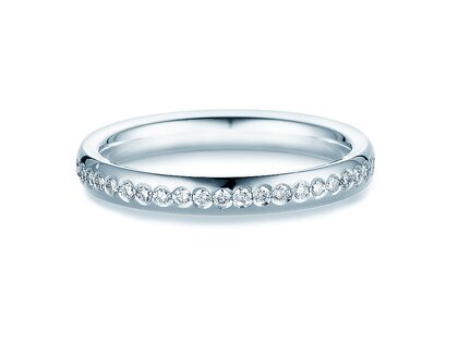 Eheringe Destiny in Platin 950/- mit Diamanten 0,28ct G/SI