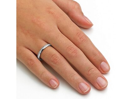 Eheringe Destiny in Platin 950/- mit Diamanten 0,28ct G/SI