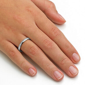 Eheringe Destiny in Platin 950/- mit Diamanten 0,28ct G/SI