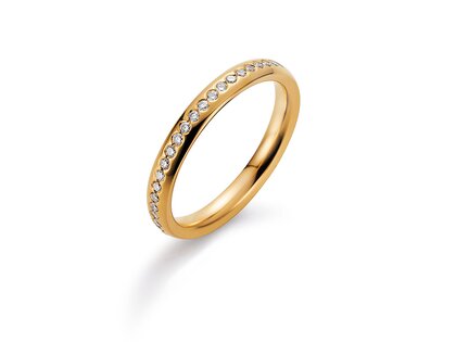 Eheringe Destiny in 14K Gelbgold mit Diamanten 0,40ct G/SI