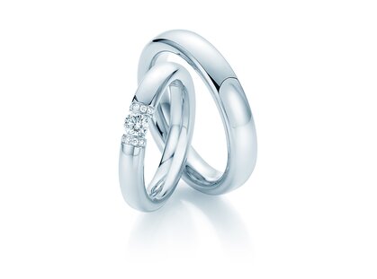 Eheringe Diamond Spark in Platin
