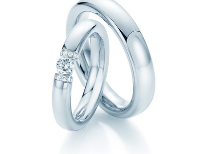 Eheringe Diamond Spark in Platin