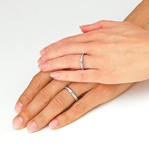 Eheringe Diamond Star in Platin 950/- mit Diamant 0,15ct G/SI