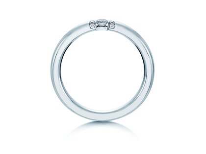 Eheringe Diamond Star in Platin 950/- mit Diamant 0,15ct G/SI